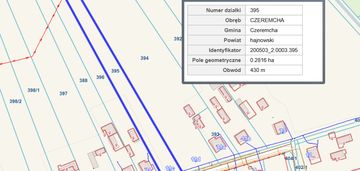 Działka 2816m w m. czeremcha ul. łąkowa