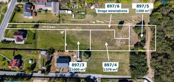 3 działki łobudzice, gm. zelów