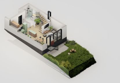 4 pokoje | ogród 105m2 | 2 łazienki | salon 25m2