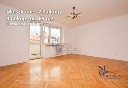 3-pokojowe mieszkanie z 2 balkonami