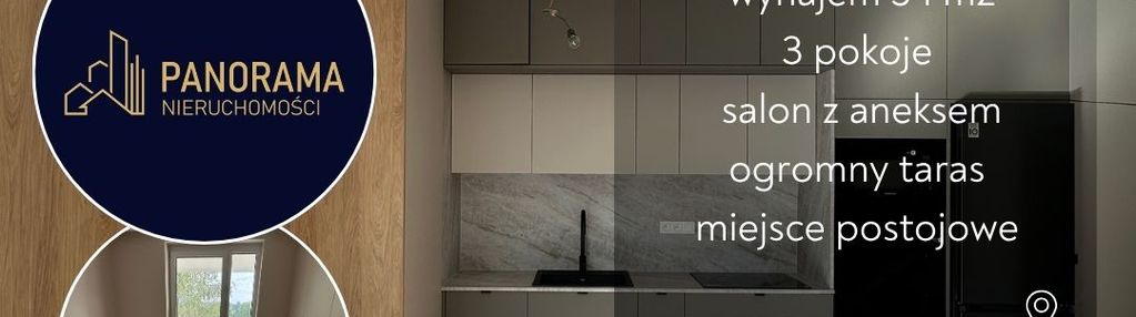 Mieszkanie z dużym tarasem | 3 pokoje | Baranówek