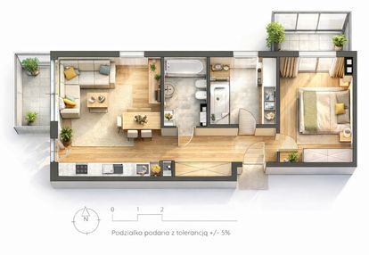 ⭐ ★ narożne  siewierz 3 pokoje 2 balkony ★ ⭐