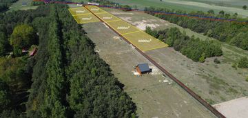 Urokliwa działka 1 km od plaży nad rzeką wkrą