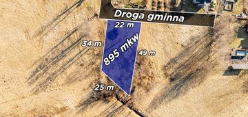Działka budowlana | borek | 8,95 ar | media