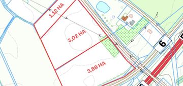 Działka inwestycyjna przy drodze s6 w modlimowie
