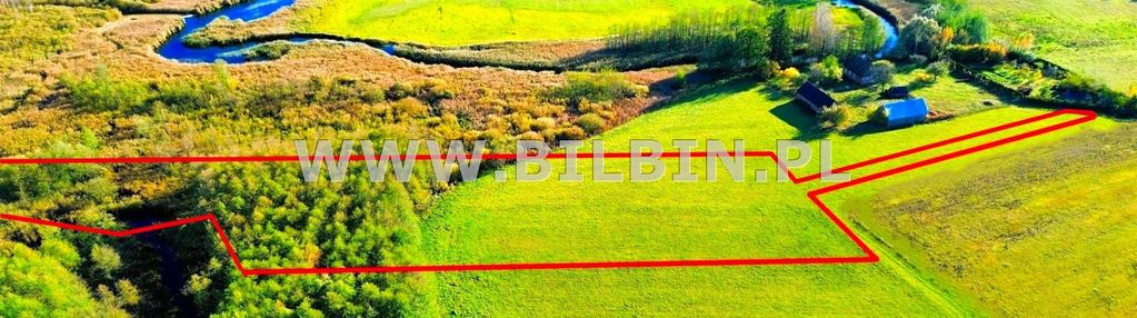 Działka z linią brzegową do rzeki żubrówka !