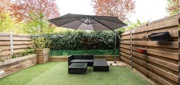 Słoneczne mieszkanie z ogródkiem i klimatyzacją