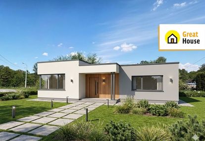 Nowoczesny dom w stanie surowym zamkniętym – 86 m²
