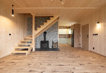 Nowy dom całoroczny 81,54 m² | 150 m od jeziora | kaszuby