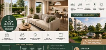 Odbiór 2026- 4 pokoje z ogrodem w najlepszej cenie