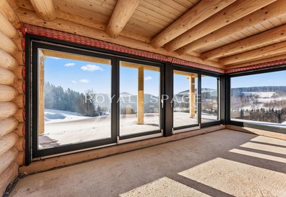Nowoczesny dom z bali z prywatną sauną i jacuzzi!