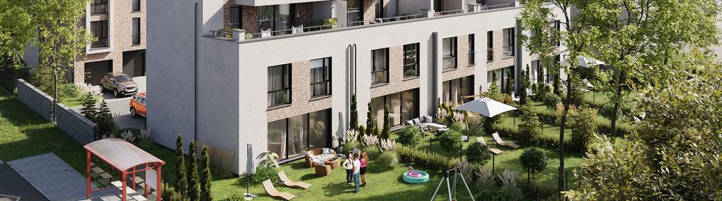Skrajny segment i ogród i taras i 187,65 m2
