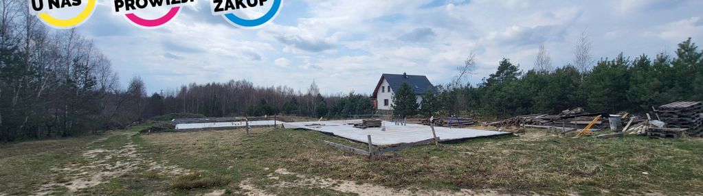 Działka z fundamentami pod budynek jednorodzinny