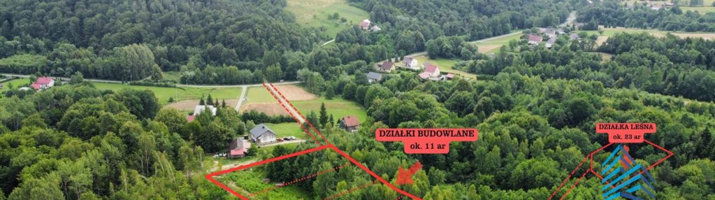 Działka budowlana ok. 59 arów + las | chronów