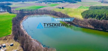 Działka z projektem domu blisko jeziora gm. cekcyn