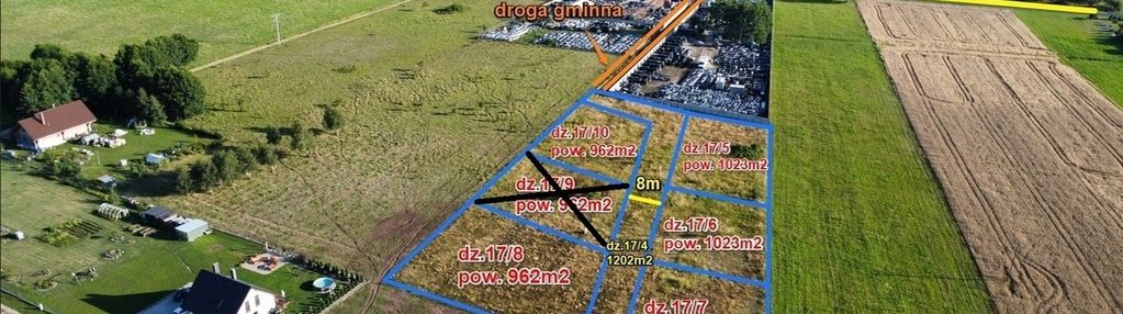 Działka na sprzedaż w miejscowości borek