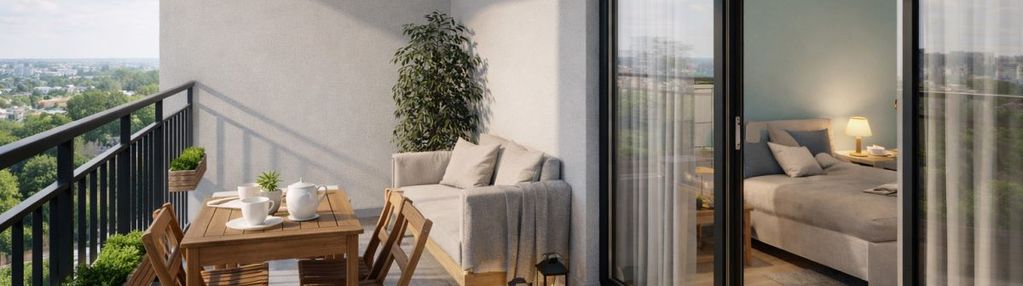 ⭐ 4 pokoje + balkon 13m2 | słoneczne , narożne