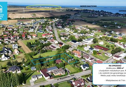 Działka budowlana 2000 m² • zatoka pucka 1,5 km