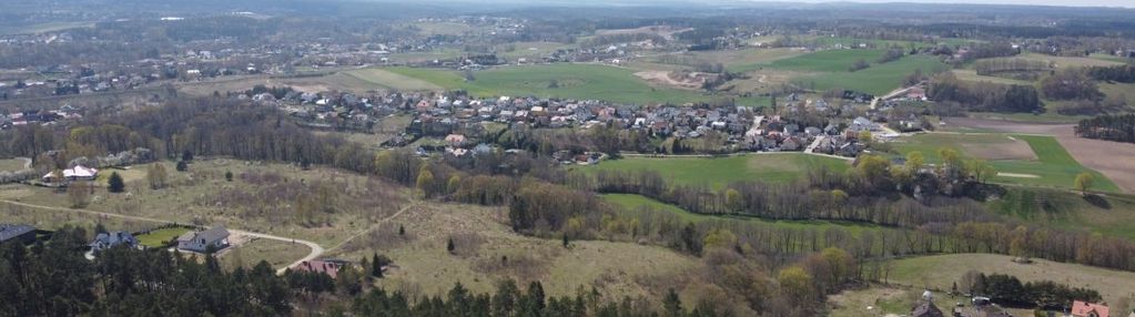 Płaska działka przy lesie – trąbki wielkie!