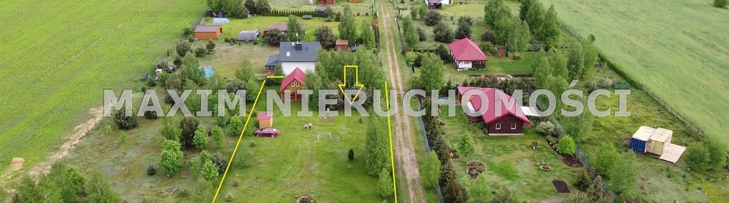 Działka budowlana z domkiem letniskowym w szuminie