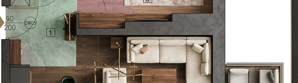 !!! apartament 2-pok, genialny salon, premium !!!