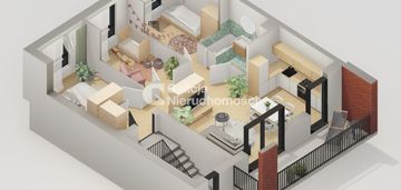 4 pokojowe mieszkanie o powierzchni 62 m² | balkon