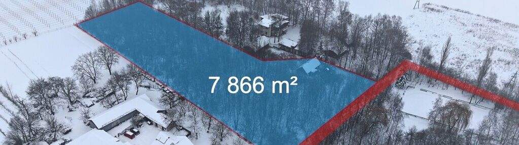 Działka 7866 m² z lasem, miłocin (jastków)