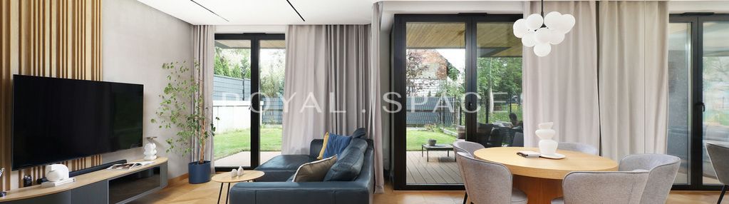 Dwupoziomowy apartament z ogrodem i garażem