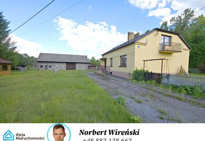 Dom ze stodołą, garażem i komórką, duża działka
