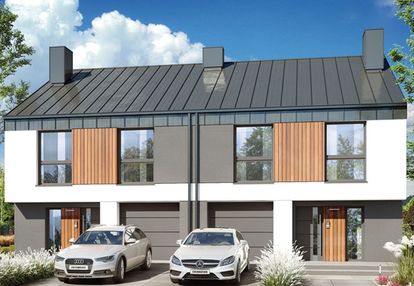 Nowoczesny dom w zabudowie bliźniaczej|bez pcc 2%