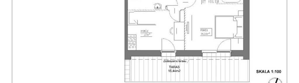 Apartament z loggią i tarasem, śródmieście