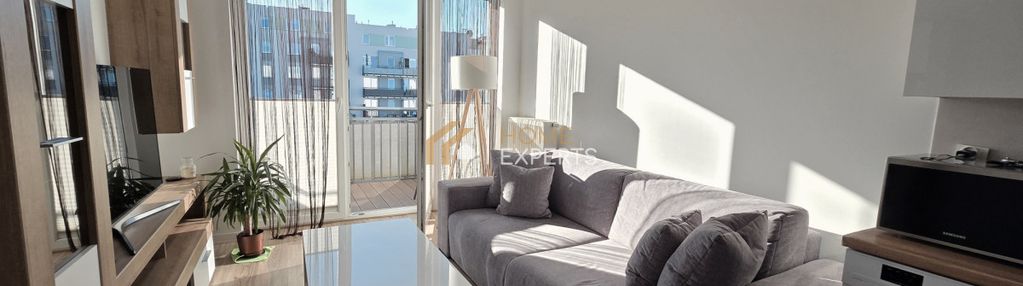 Słoneczne 2‑pokojowe mieszkanie z dużym balkonem