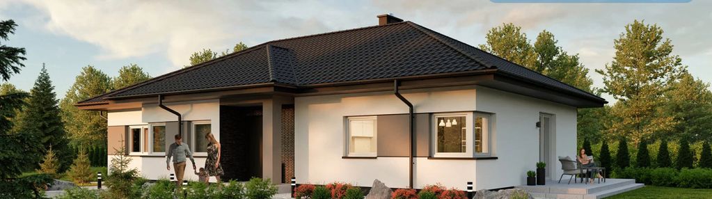Nowy, parterowy dom, działka 3000 m²