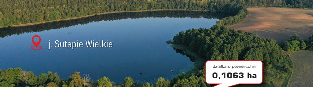 Działka z warunkami zabudowy z linią brzegową.