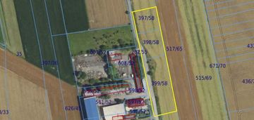 Na sprzedaż działka przemysłowa – toszek, 6000 m²