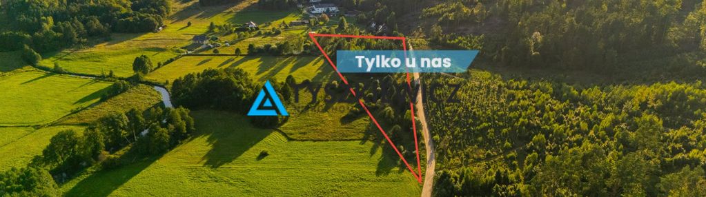 Działka z wz na dom całoroczny nad słupią, 85 arów