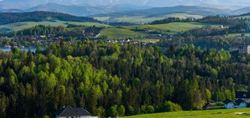 Widok na tatry i jezioro czorsztyńskie