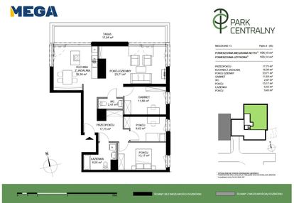 Wyjątkowy apartament z widokiem na park centralny