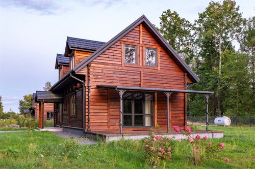 Domy drewniane - grabie, gm. nowe miasto