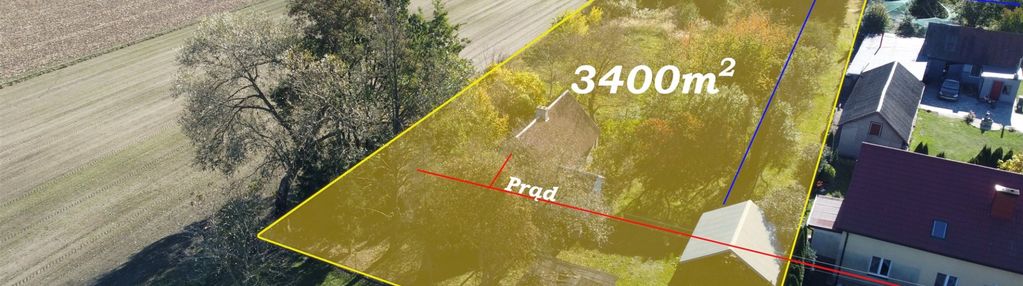 Urokliwa działka częściowo zabudowana.