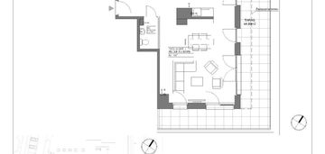 Apartament premium z tarasem 44m2, śródmieście