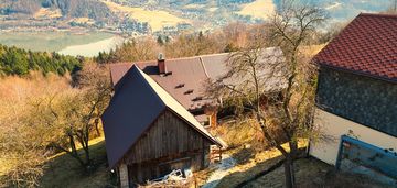 Panoramiczna działka w międzybrodziu żywieckim