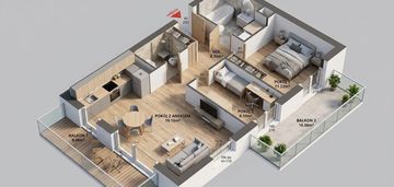⭐balkony 19m | słoneczne 2stronne | 0%⭐metro