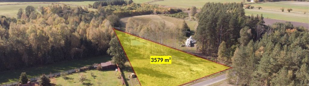 Działka budowlana z własnym stawem kamińsko 3579m2