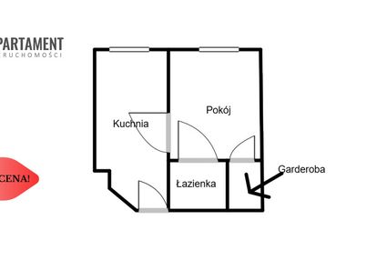 Kawalerka po remoncie - parter