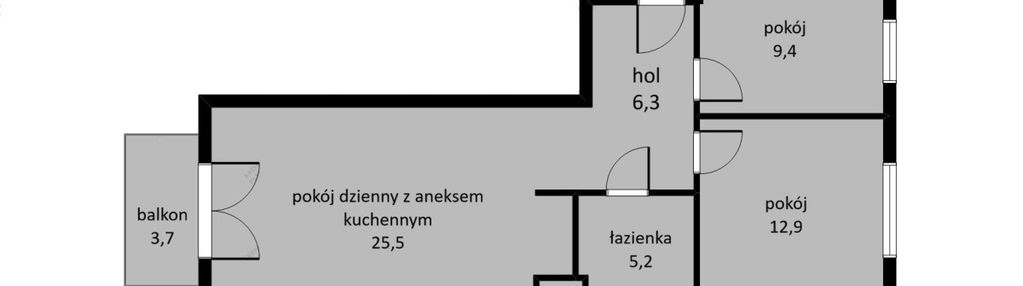 Rynek wtórny/dostępne od zaraz/2xgaraż/3pok/59m