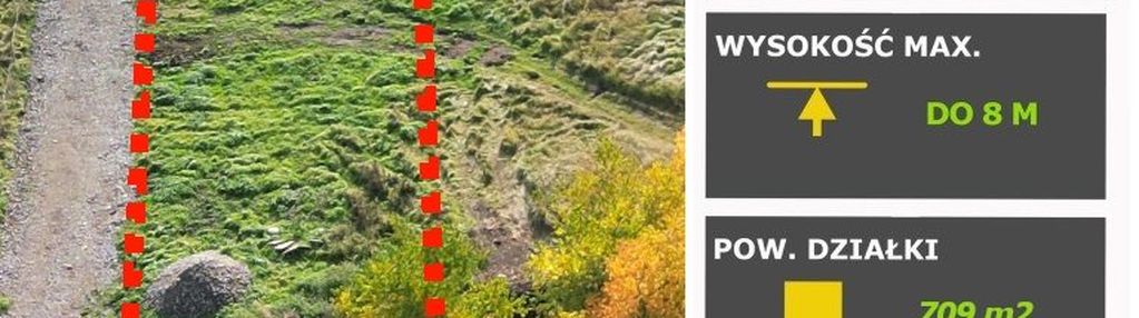 Działka z warunkami zabudowy pod dom wolnostojący