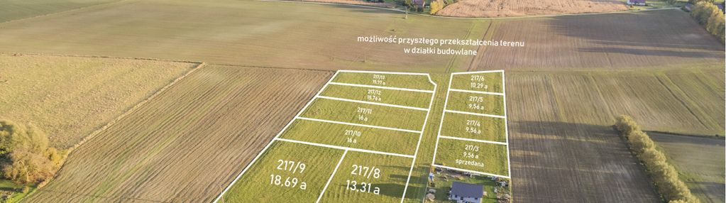 Działka 18,69a z warunkami zabudowy