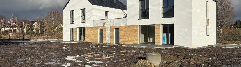 Nowoczesny dom bliźniak dobra komunikacja okazja