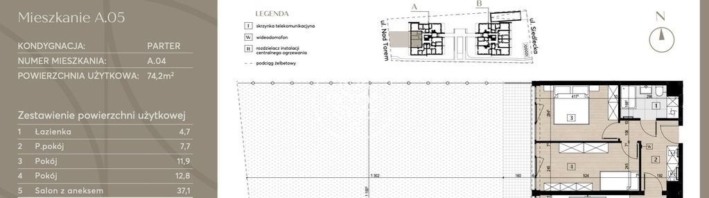 Przedsprzedaż, 3 pokoje, parter, ogród 160m2